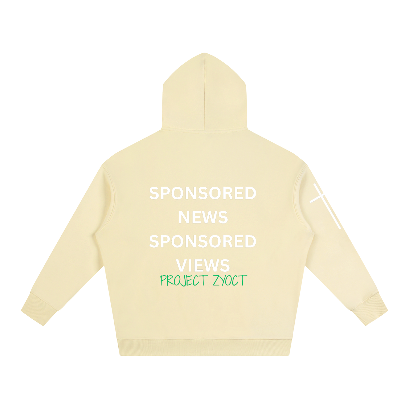 "Sponsored News Sponsored Views" Oversize Hoodie