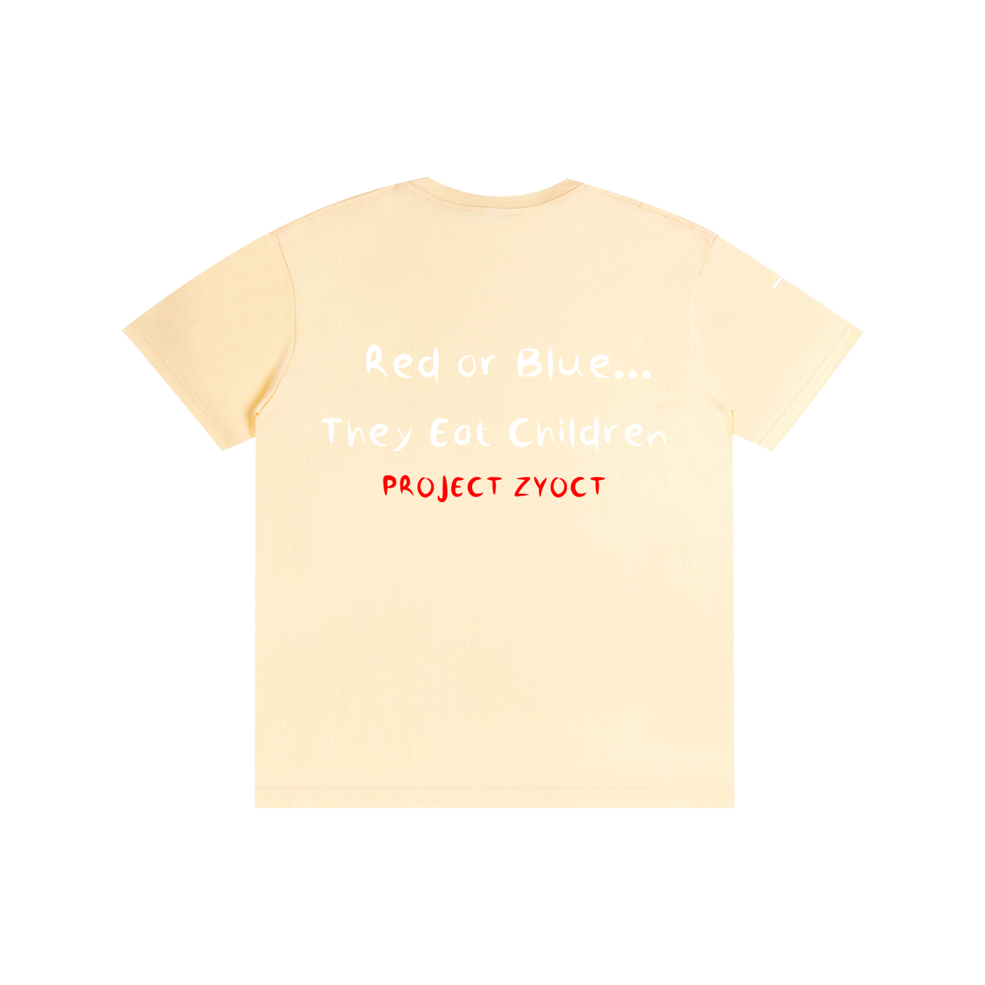 "Red or Blue... They Eat Children" Cotton T-Shirt