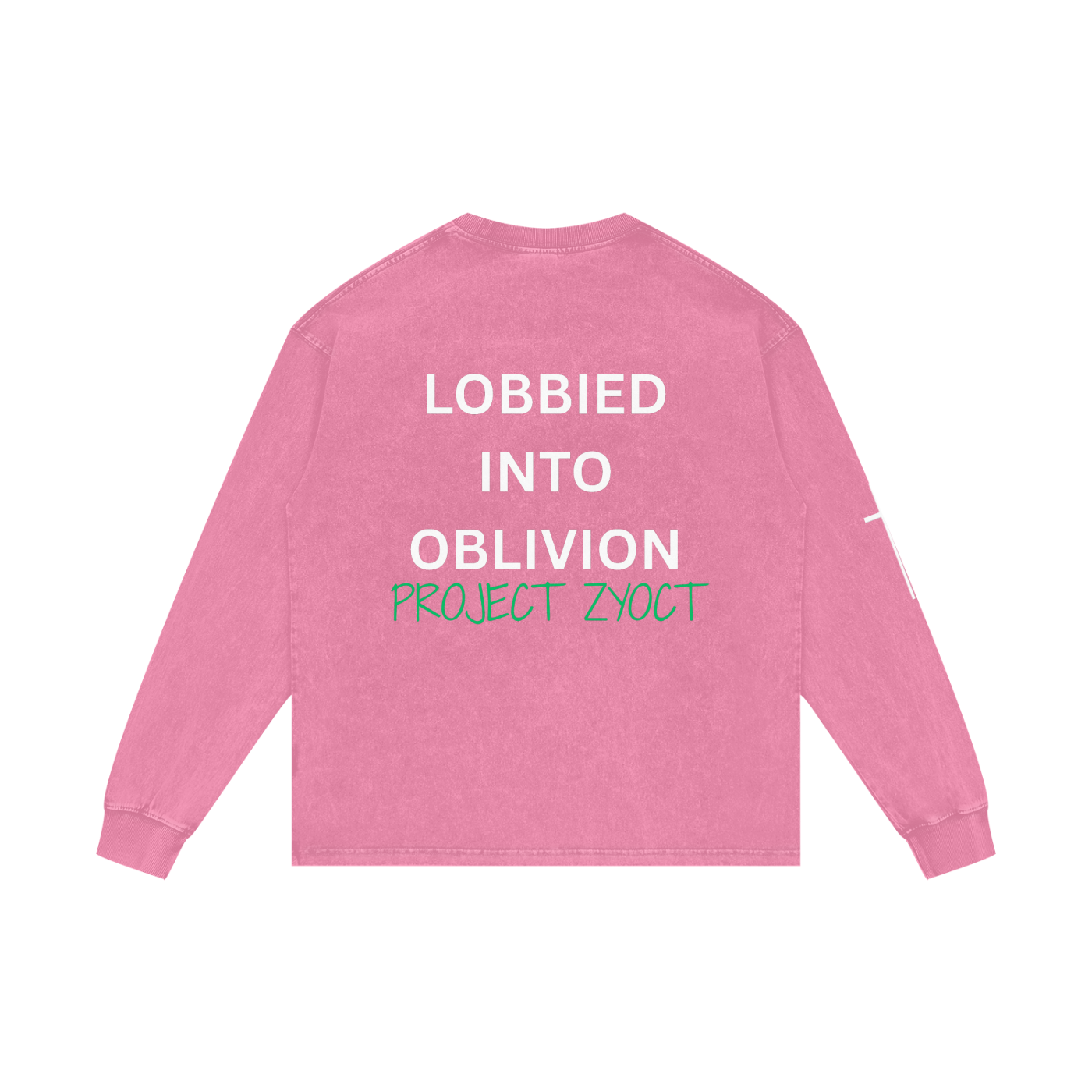 "Lobbied Into Oblivion" Acid Wash Long Sleeve