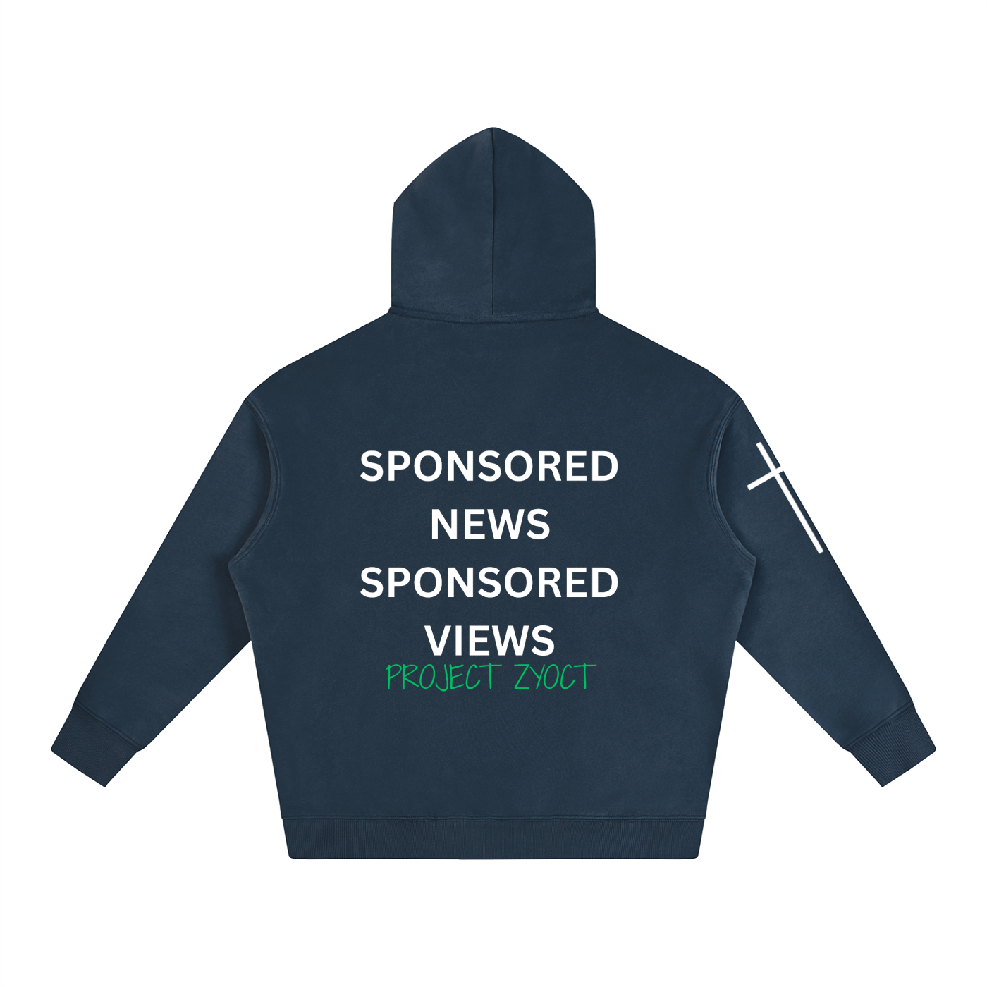 "Sponsored News Sponsored Views" Oversize Hoodie