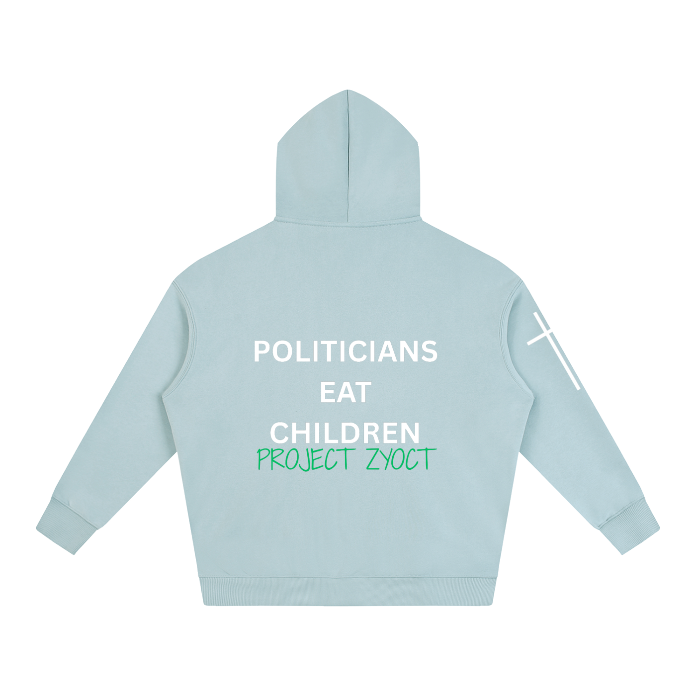 "Politicians Eat Children" Oversize Hoodie