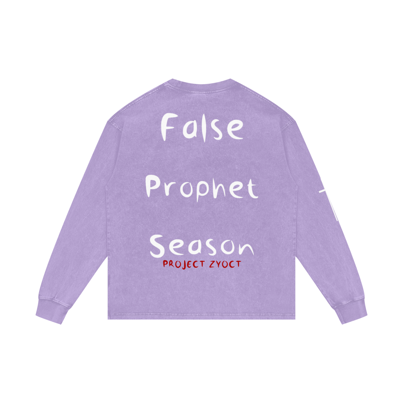 "False Prophet Season" Acid Wash Long Sleeve
