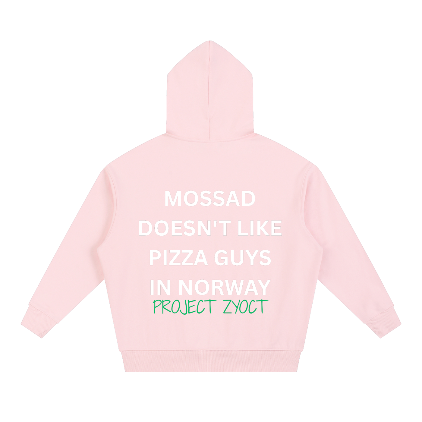 "Mossad doesn't like pizza guys in Norway" Heavyweight Hoodie
