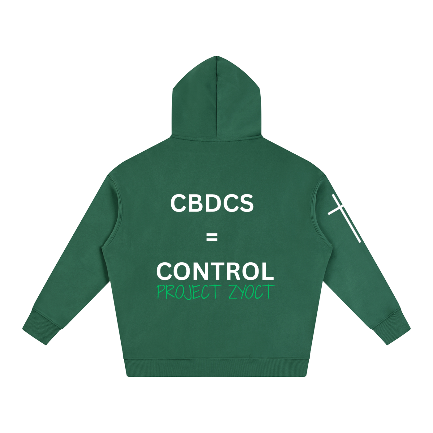 "CBDCs = Control" Oversize Hoodie