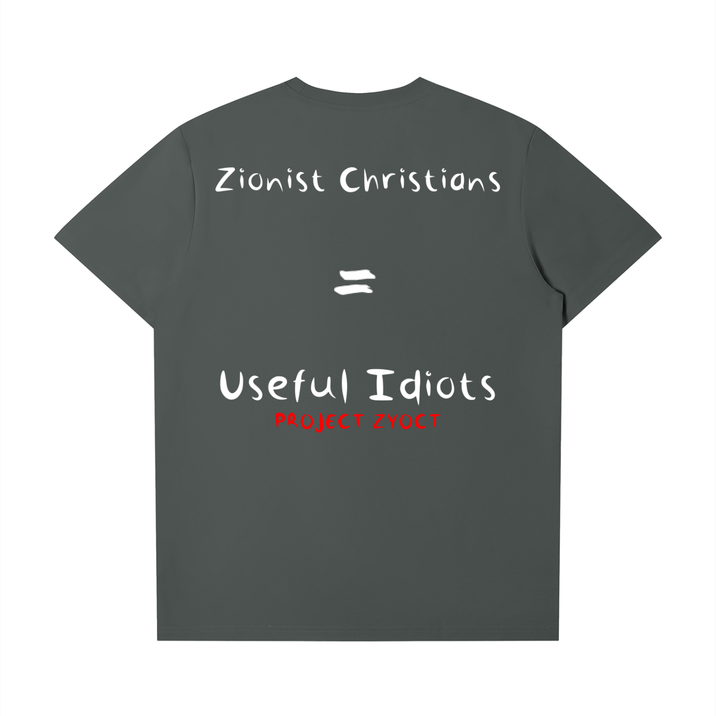 "Zionist Christians = Useful Idiots" T-Shirt