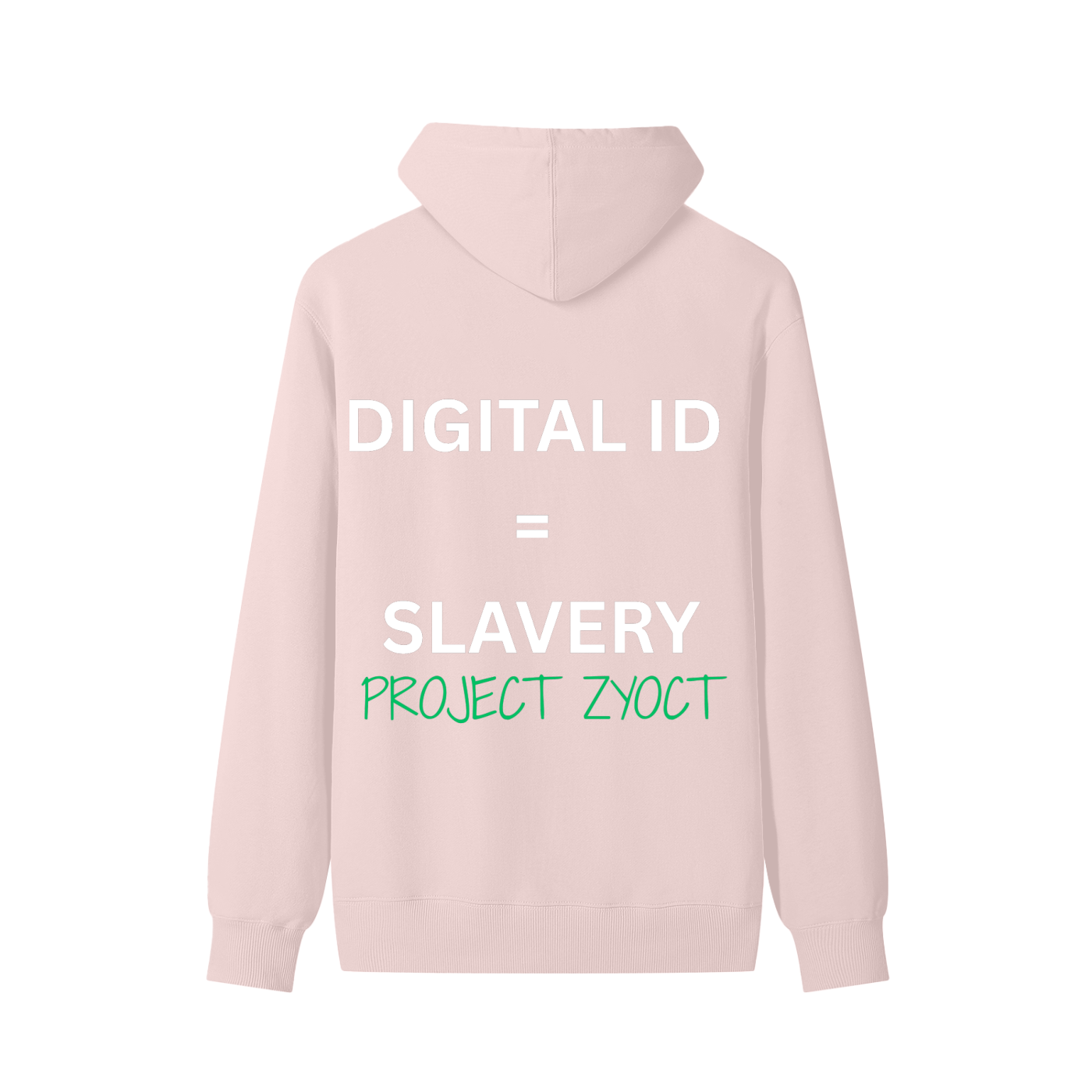 "Digital ID = Slavery " Classic Cotton Hoodie