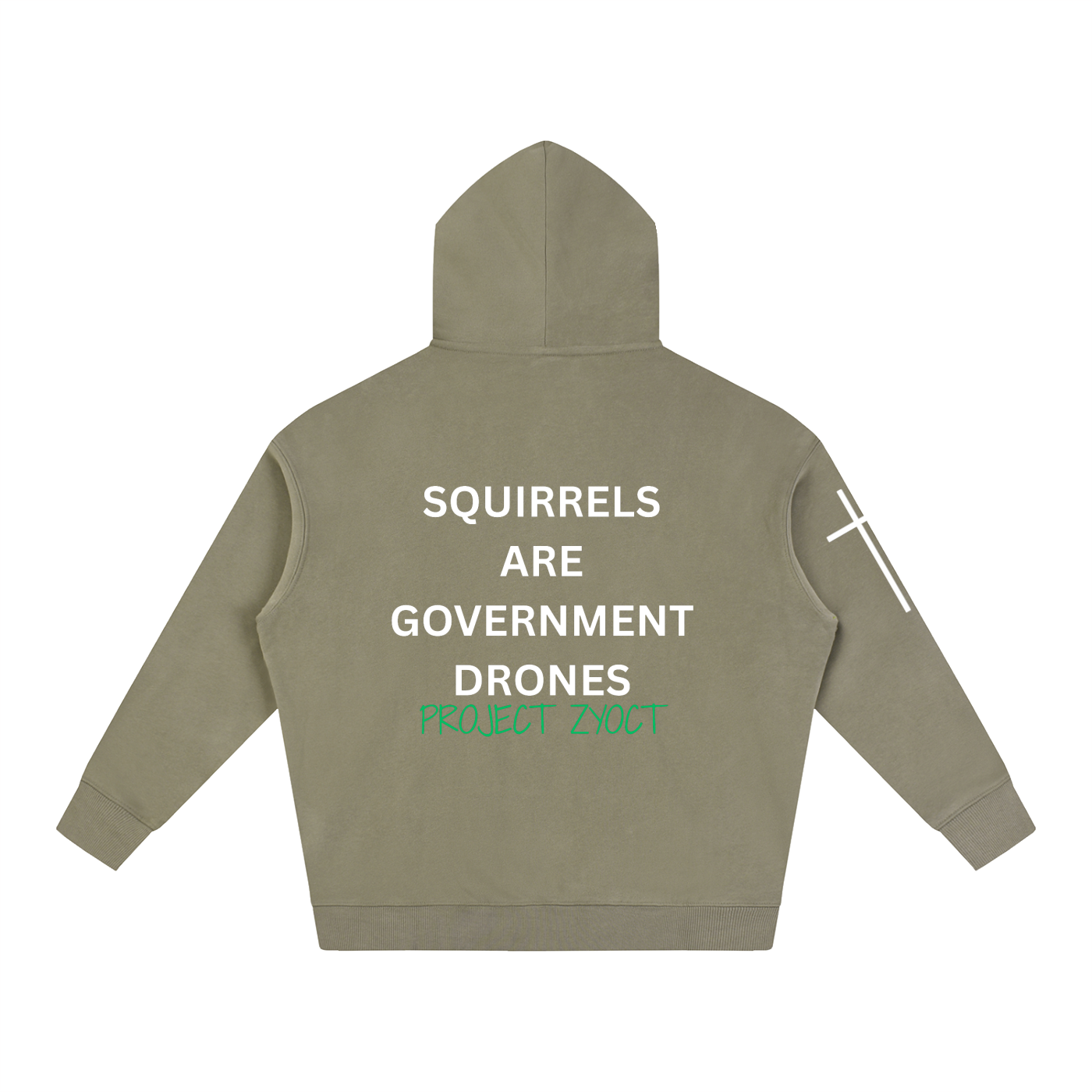 "Squirrels Are Government Drones" Oversize Hoodie