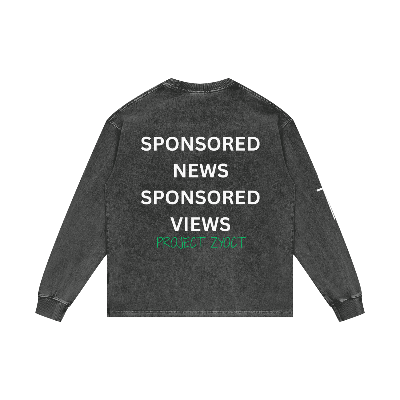 "Sponsored News Sponsored Views" Acid Wash Long Sleeve