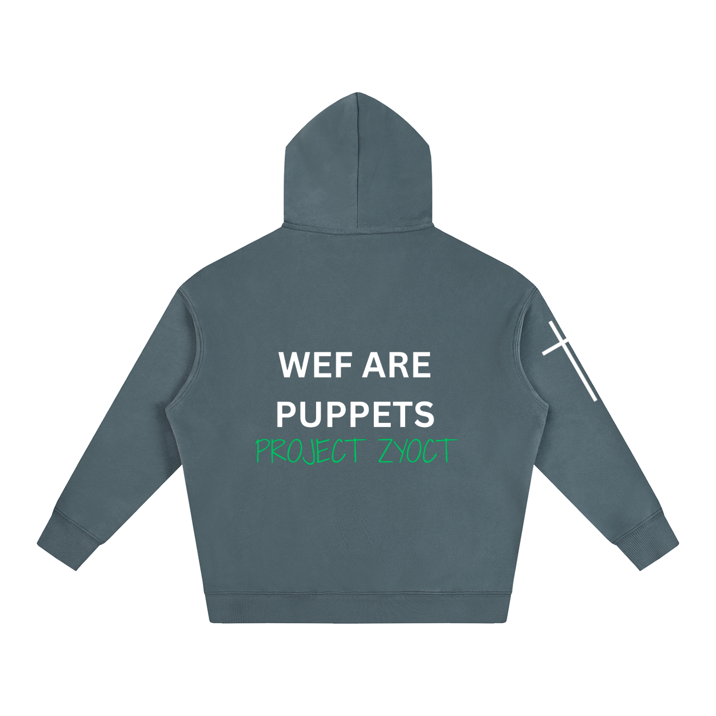 "WEF Are Puppets" Oversize Hoodie