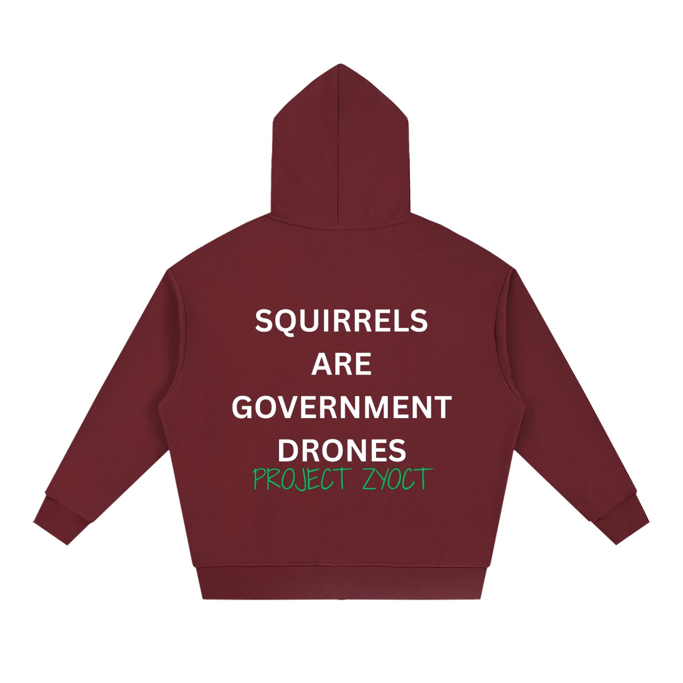 "Squirrels Are Government Drones" Full Zip Hoodie