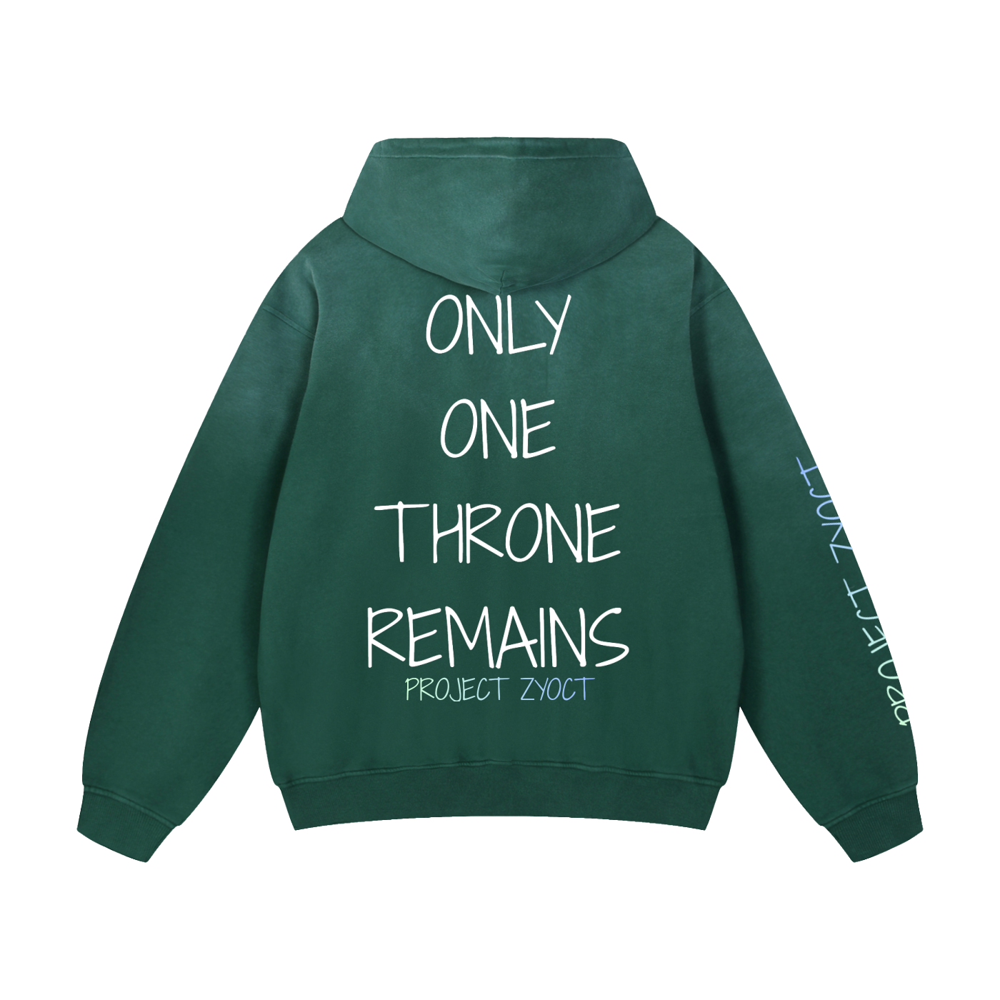 "ONLY ONE THRONE REMAINS" Heavyweight Sunfade Oversized Hoodie
