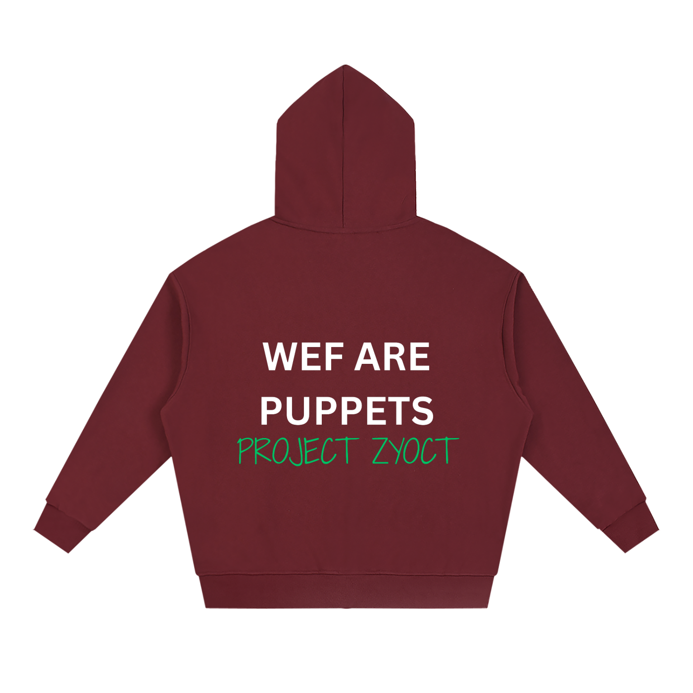 "WEF Are Puppets" Full Zip Hoodie