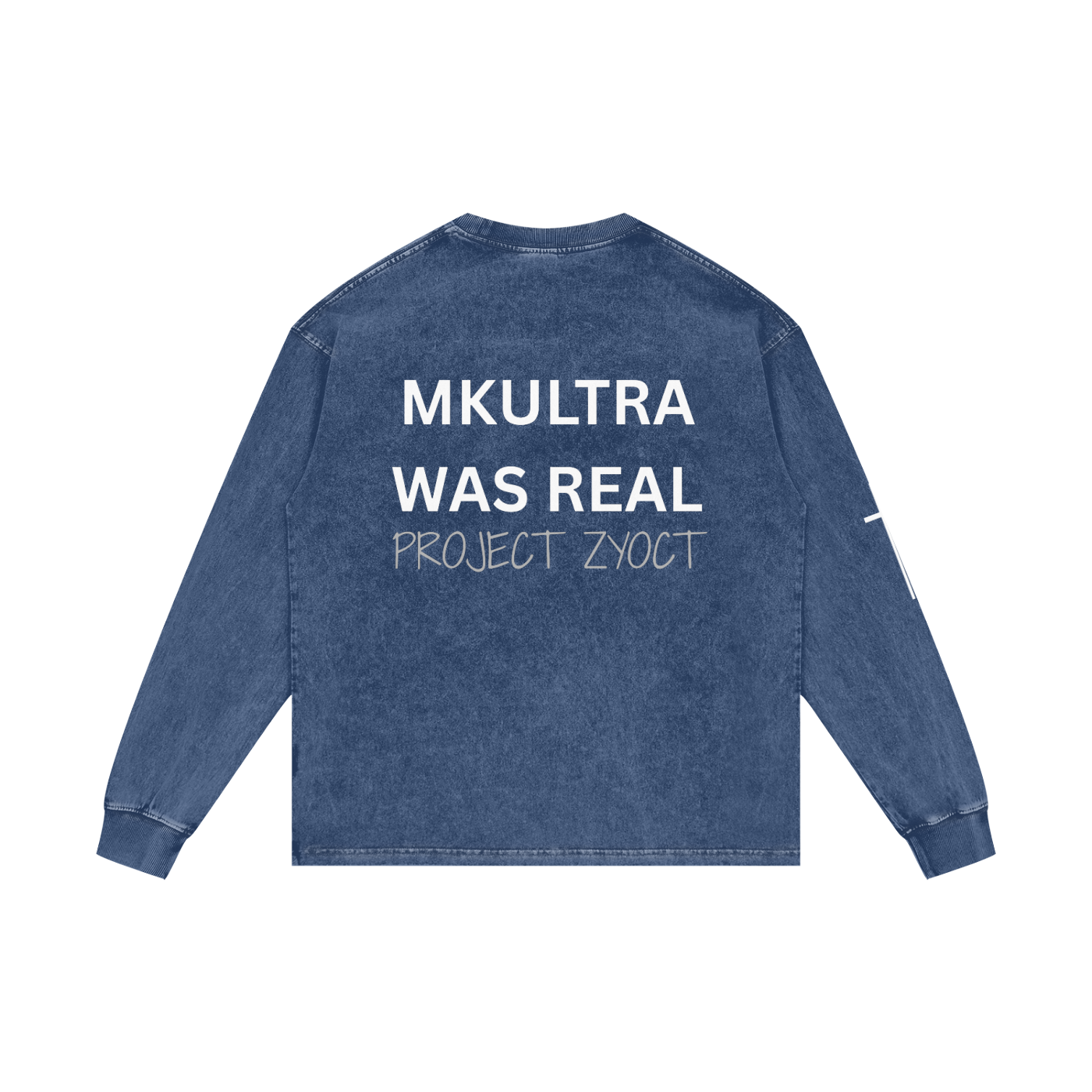 "MKUltra Was Real" Acid Wash Long Sleeve