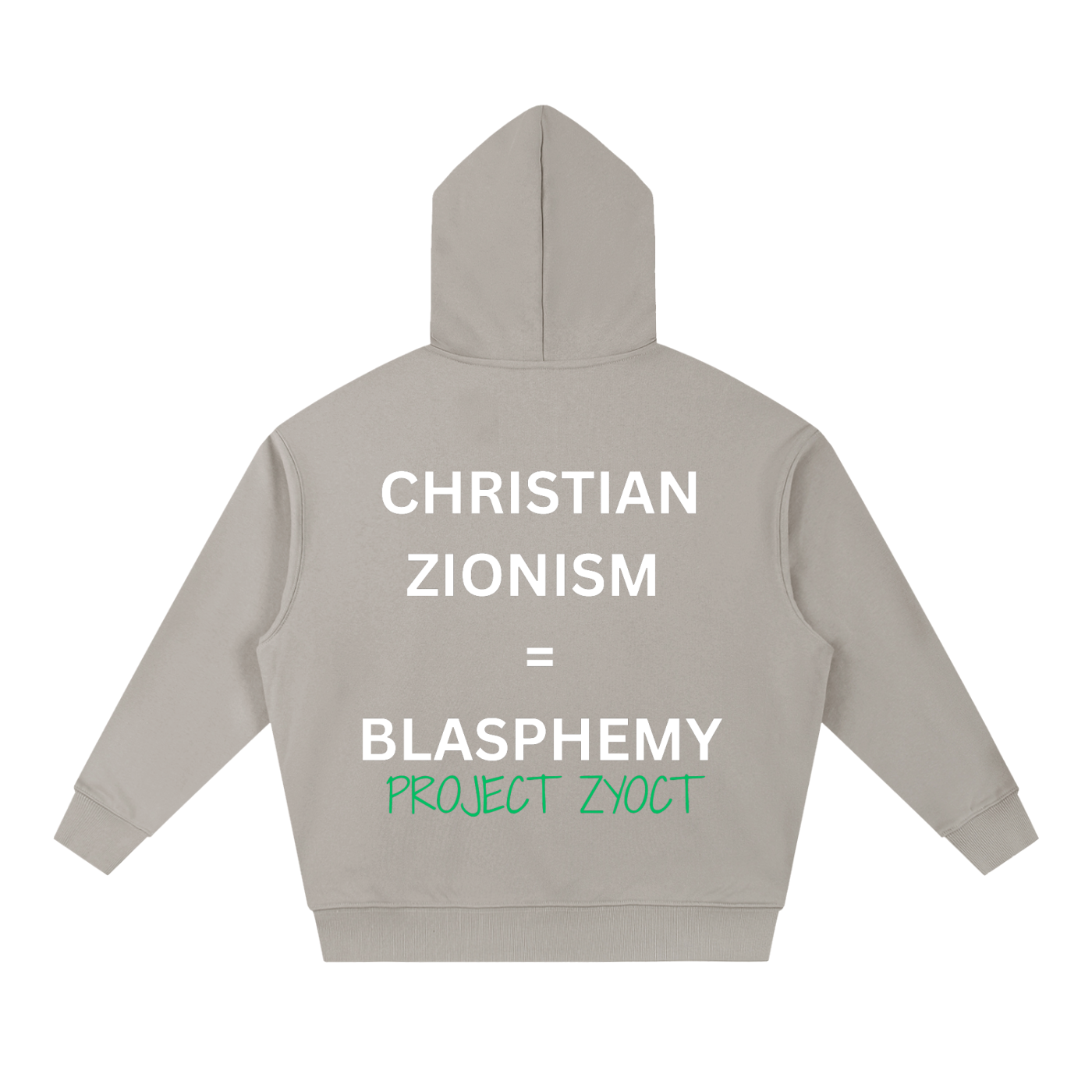 "Christian Zionism = Blasphemy" Heavyweight Hoodie