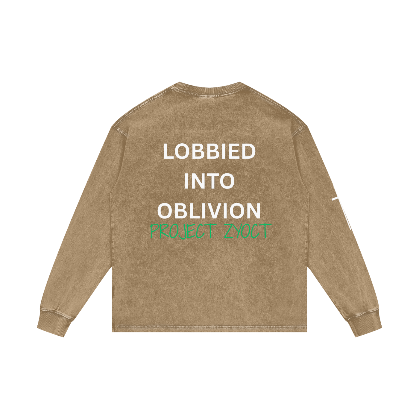 "Lobbied Into Oblivion" Acid Wash Long Sleeve