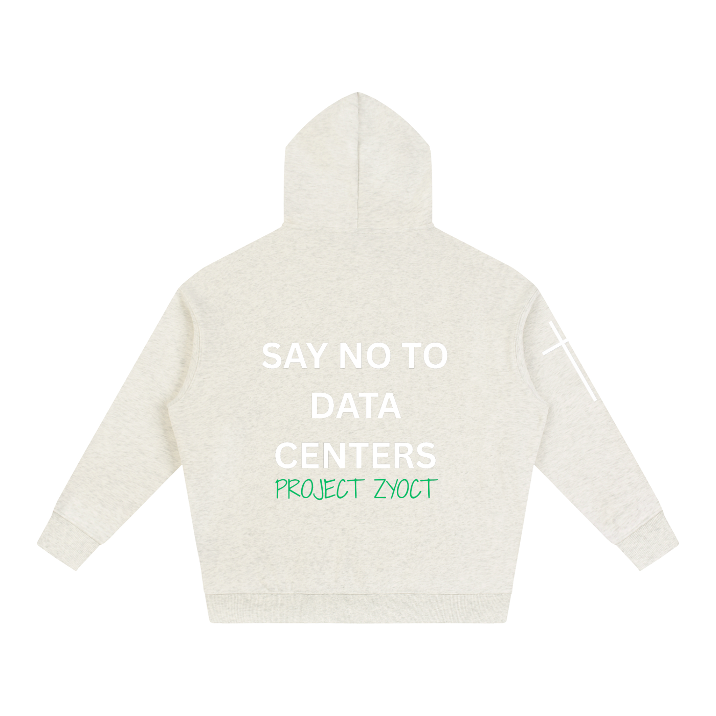 "Say No to Data Centers" Oversize Hoodie