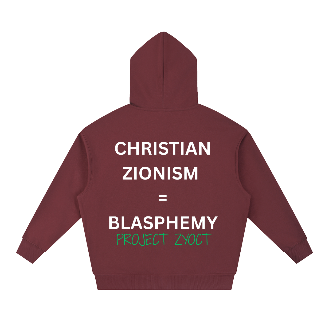 "Christian Zionism = Blasphemy" Heavyweight Hoodie