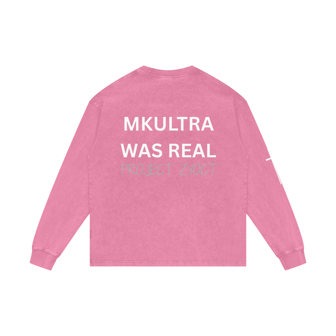 "MKUltra Was Real" Acid Wash Long Sleeve