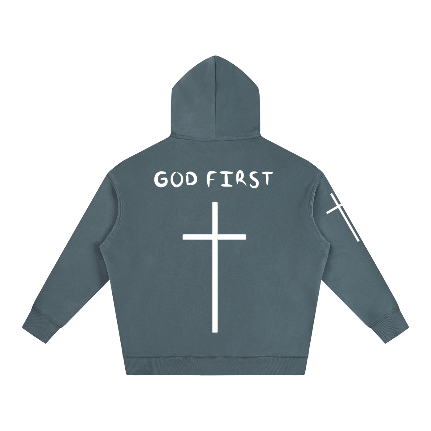 "GOD FIRST" Oversize Hoodie