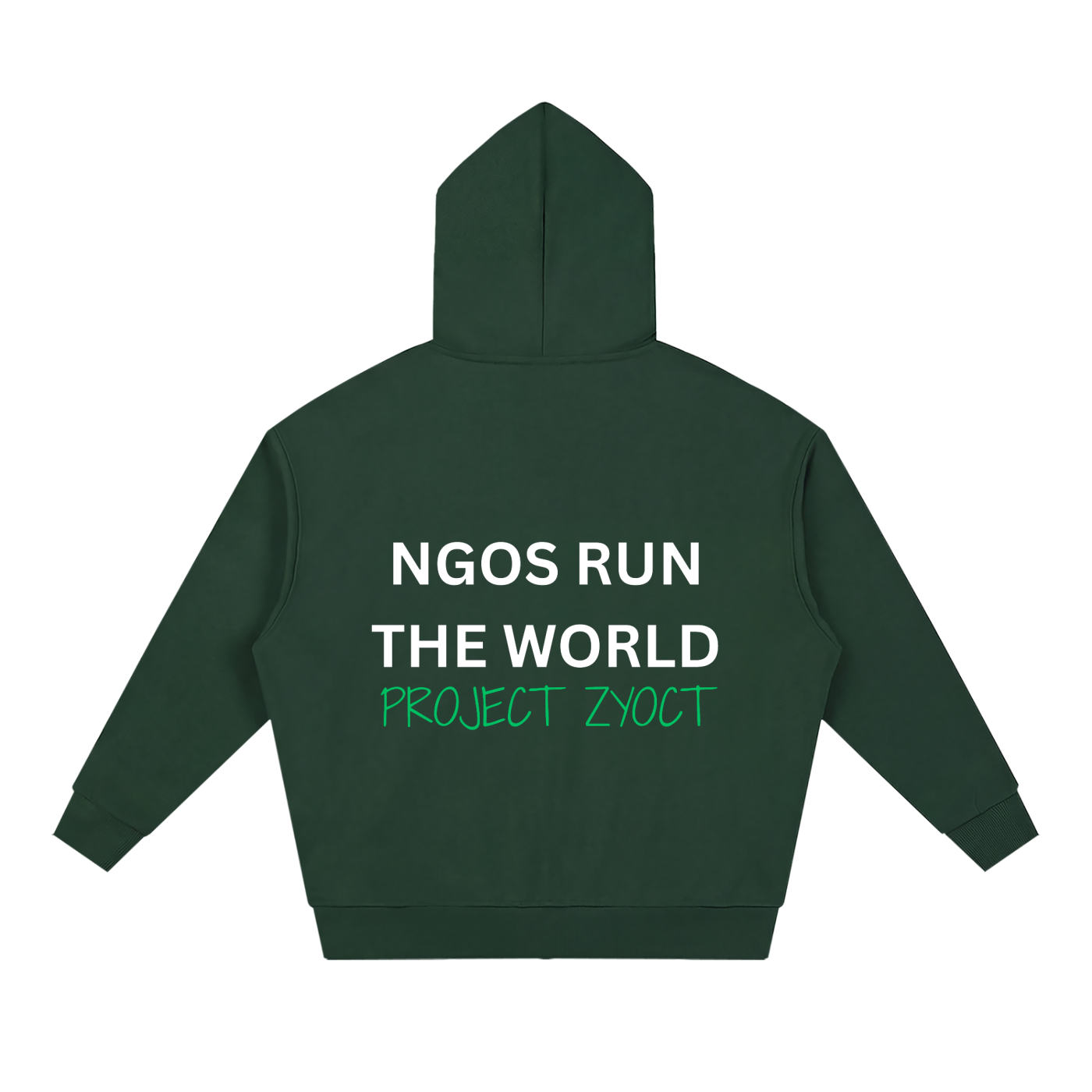 "NGOs Run the World" Full Zip Hoodie