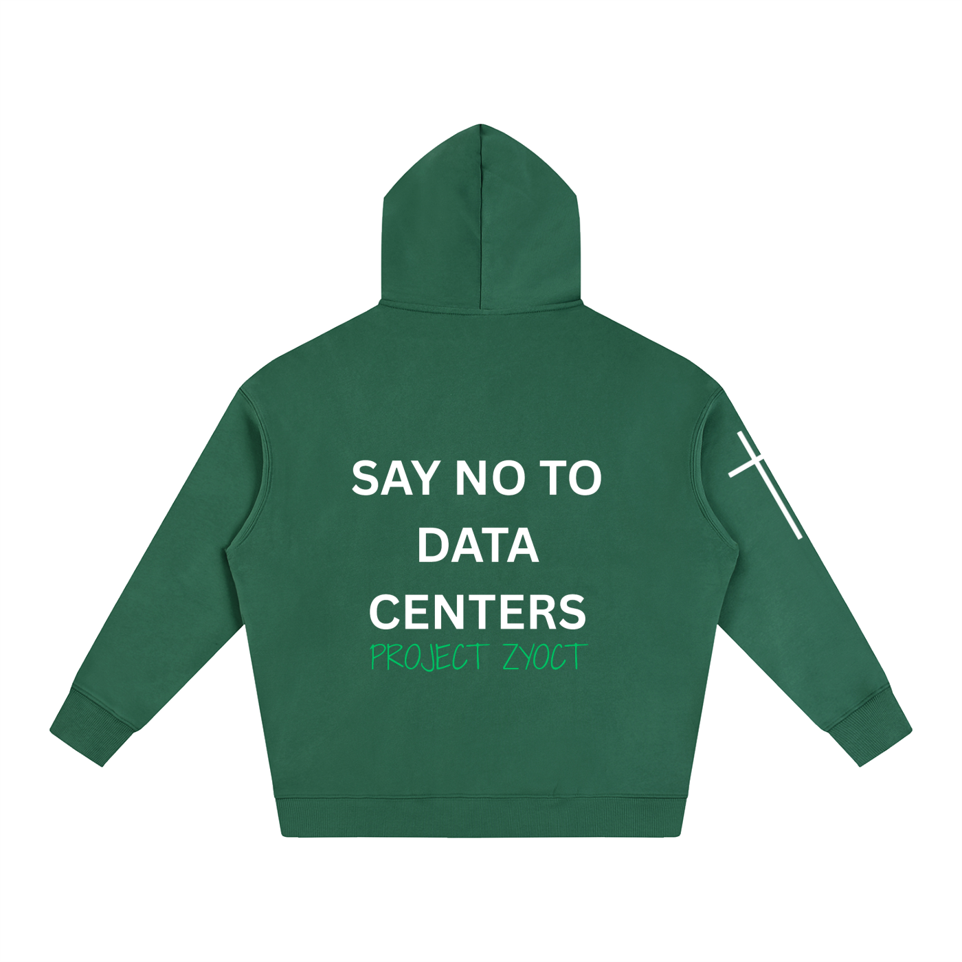 "Say No to Data Centers" Oversize Hoodie