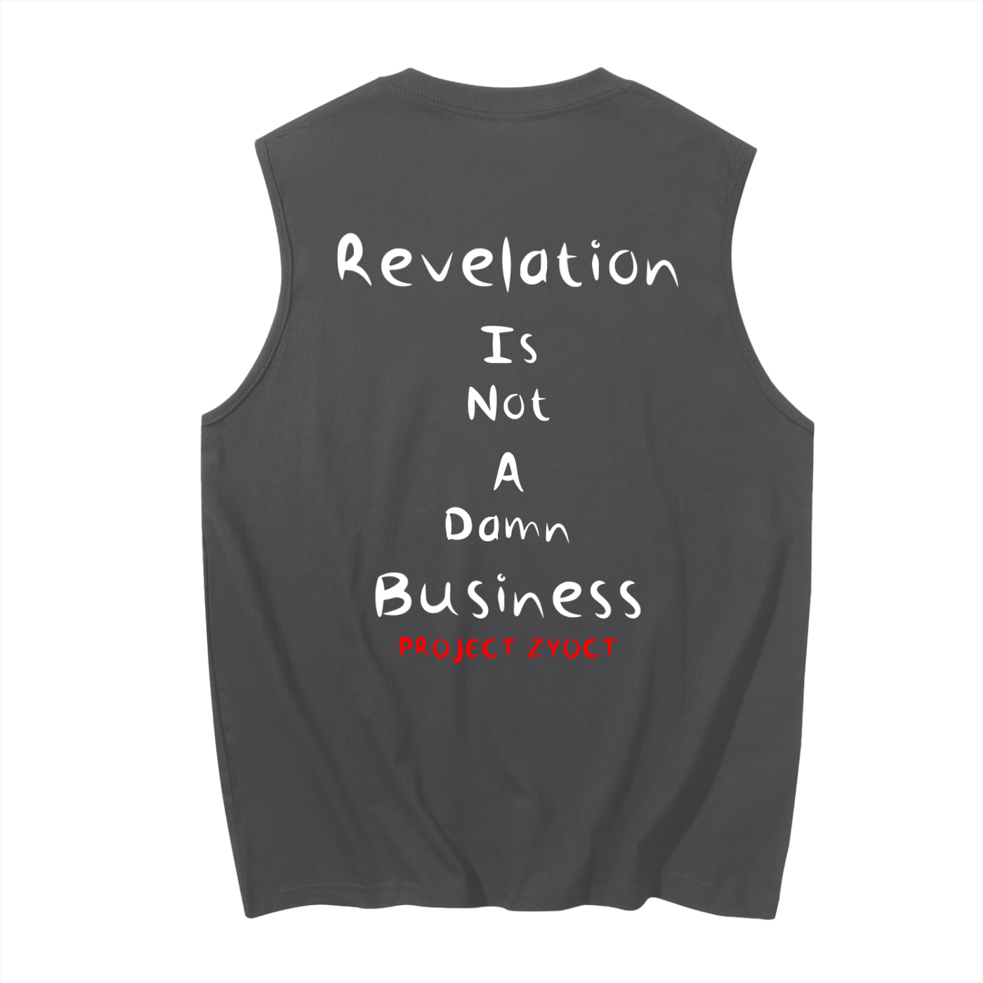 "Revelation is Not a Damn Business" Cotton Tank Top