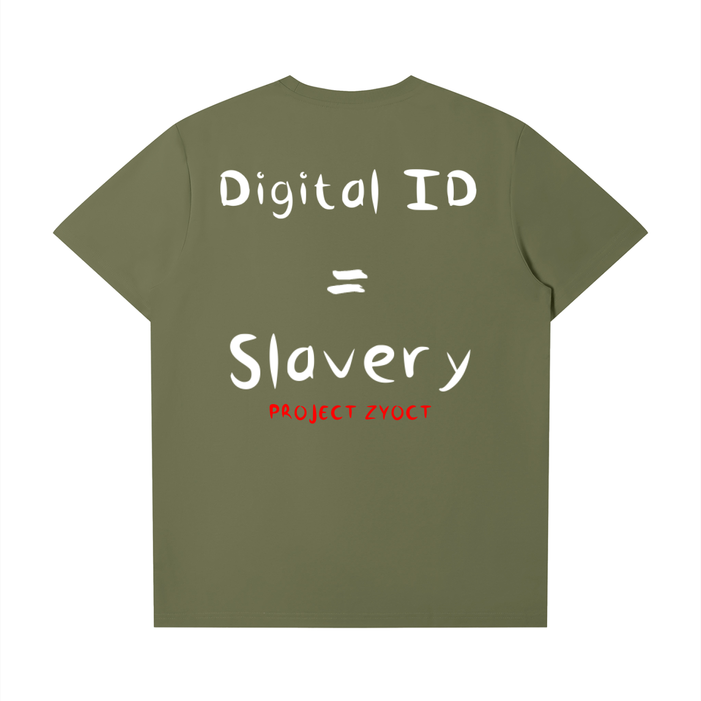 "Digital ID = Slavery" T-Shirt