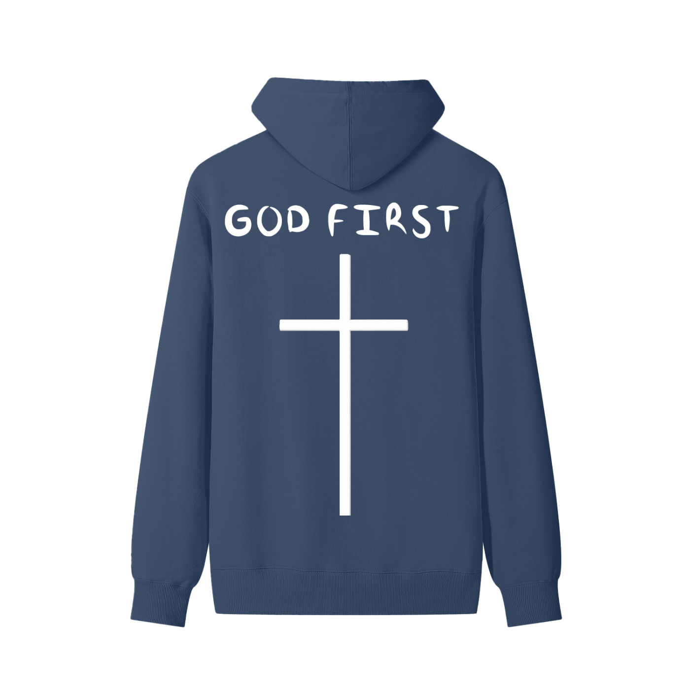 "GOD FIRST" Classic Cotton Hoodie