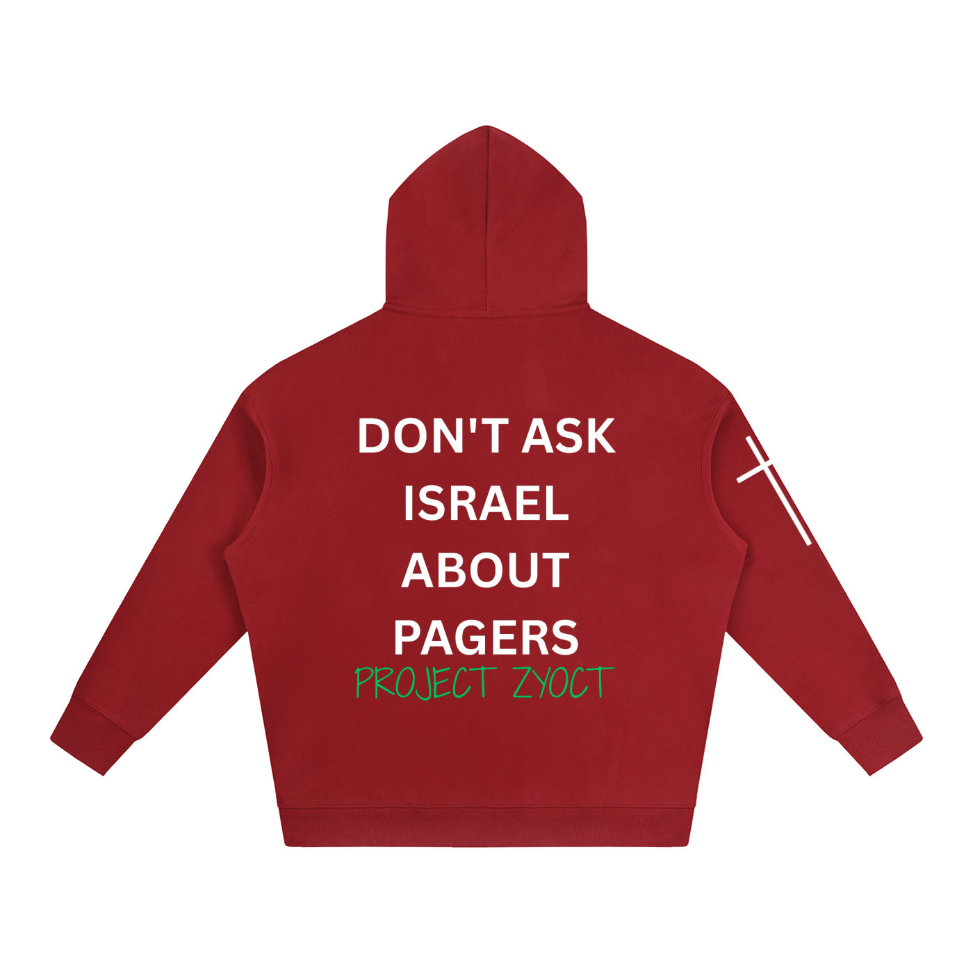 "Don't Ask Israel About Pagers" Oversize Hoodie