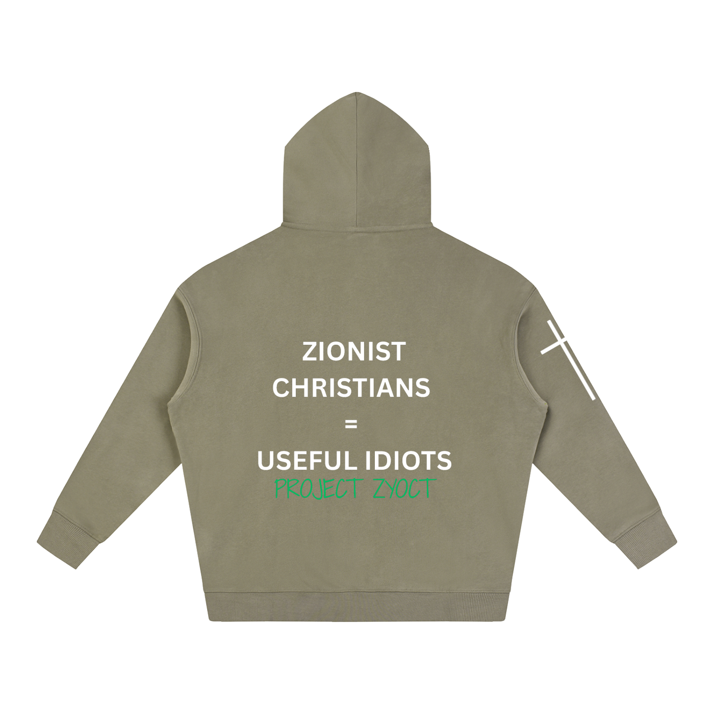 "Zionist Christians = Useful Idiots" Oversize Hoodie