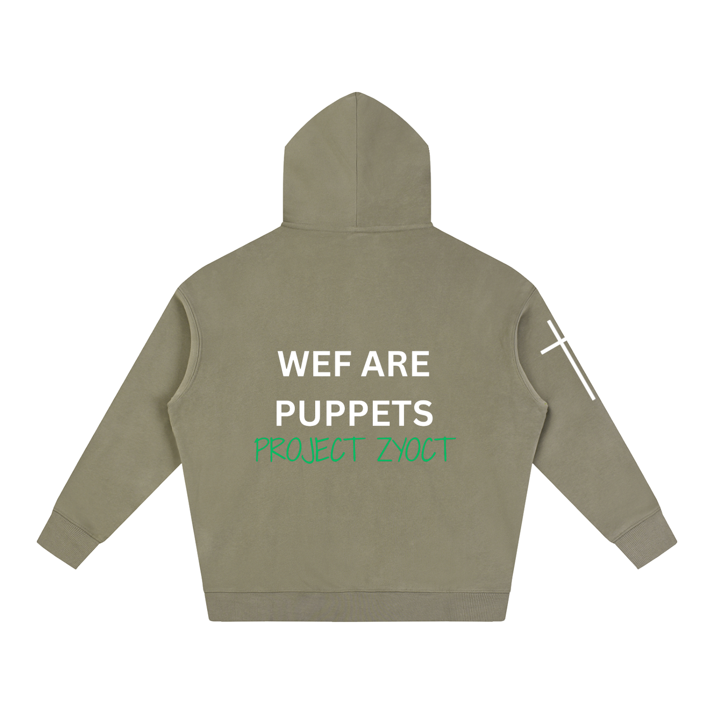 "WEF Are Puppets" Oversize Hoodie