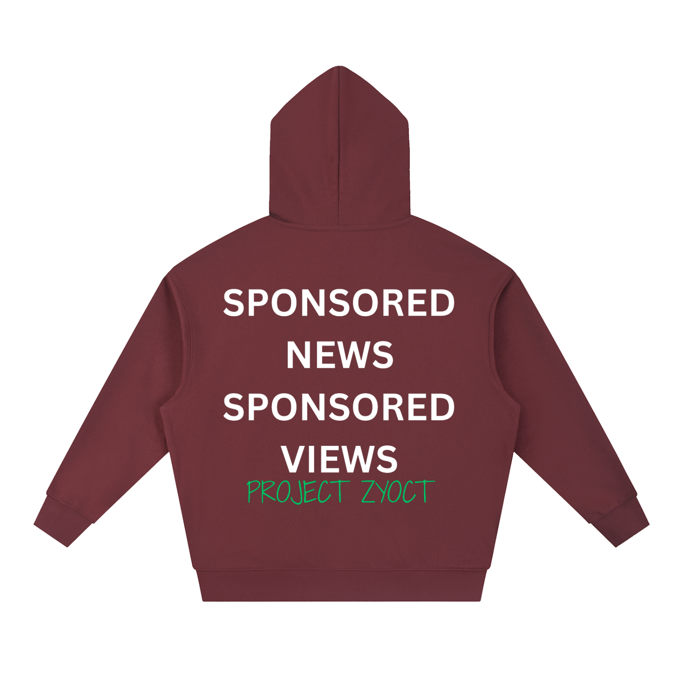 "Sponsored News Sponsored Views" Heavyweight Hoodie