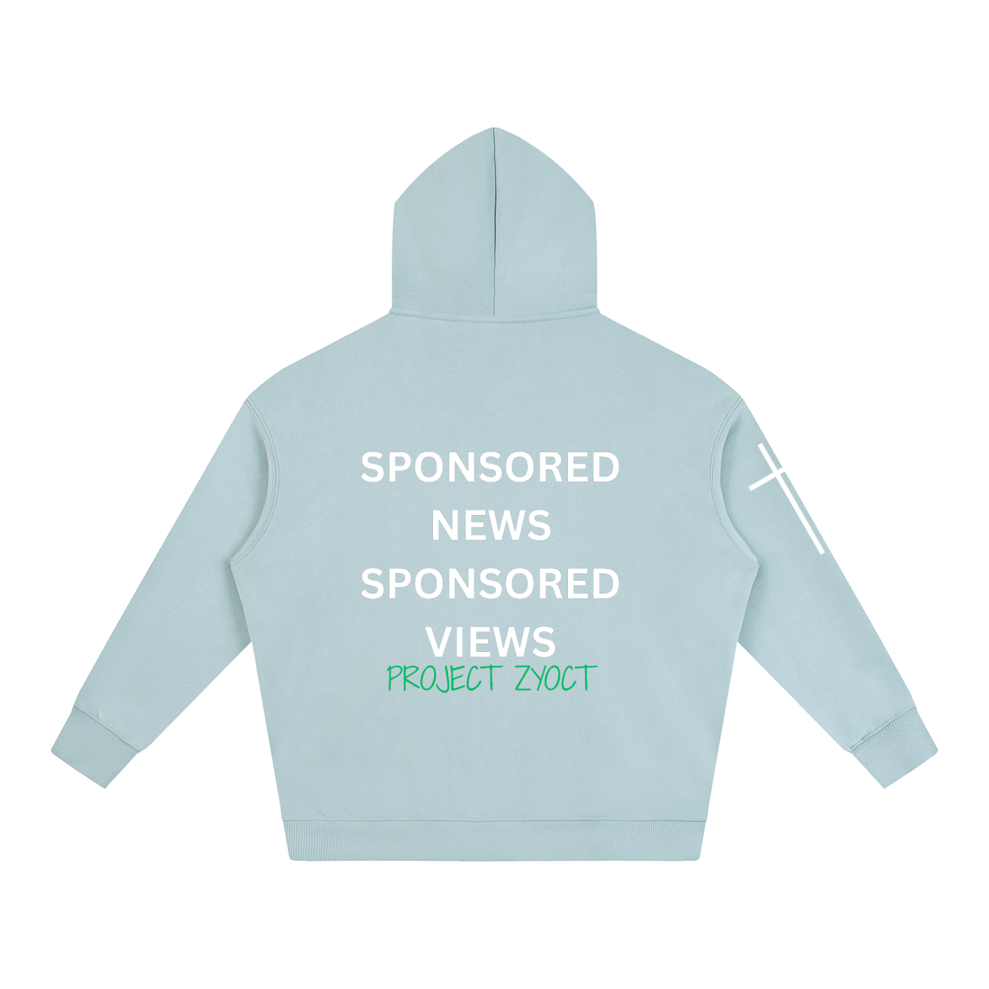 "Sponsored News Sponsored Views" Oversize Hoodie