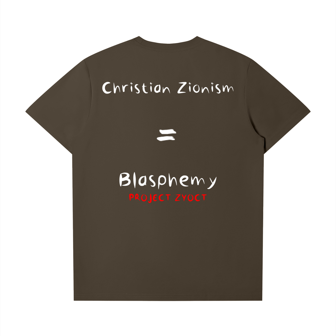 "Christian Zionism = Blasphemy" T-Shirt