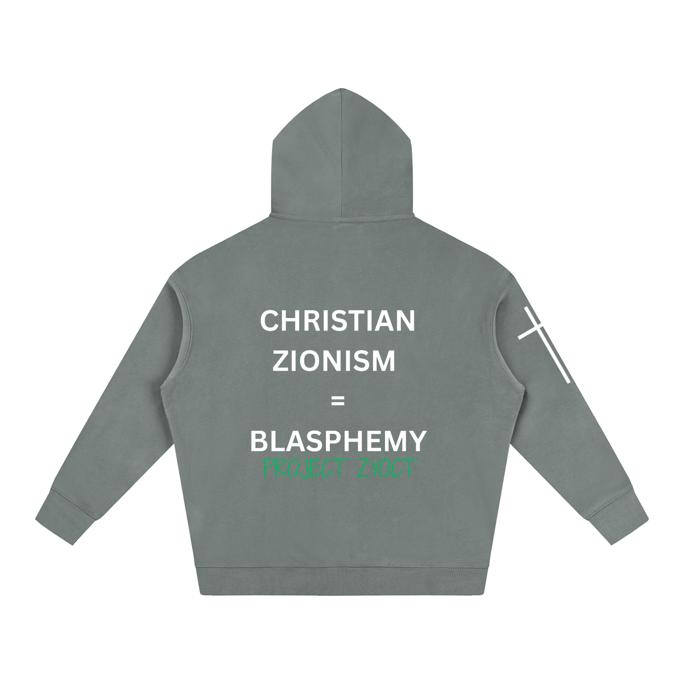 "Christian Zionism = Blasphemy" Oversize Hoodie