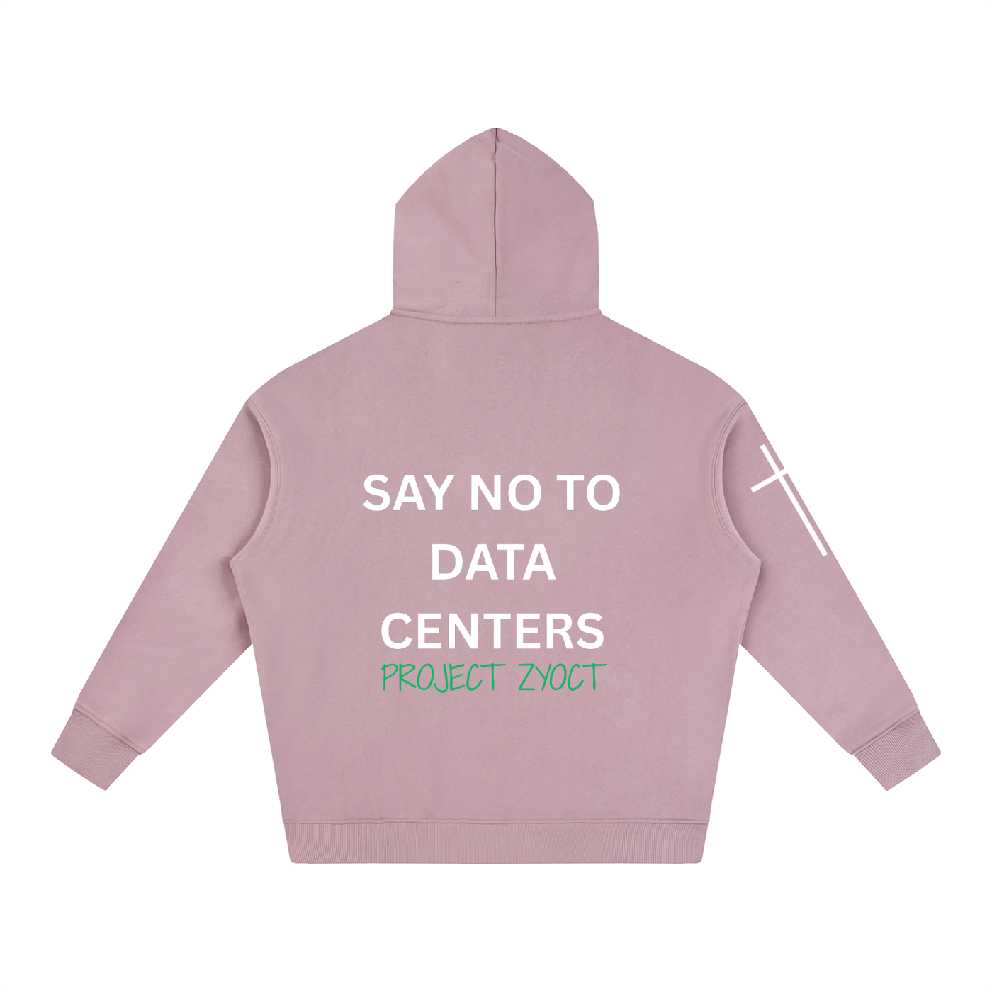 "Say No to Data Centers" Oversize Hoodie