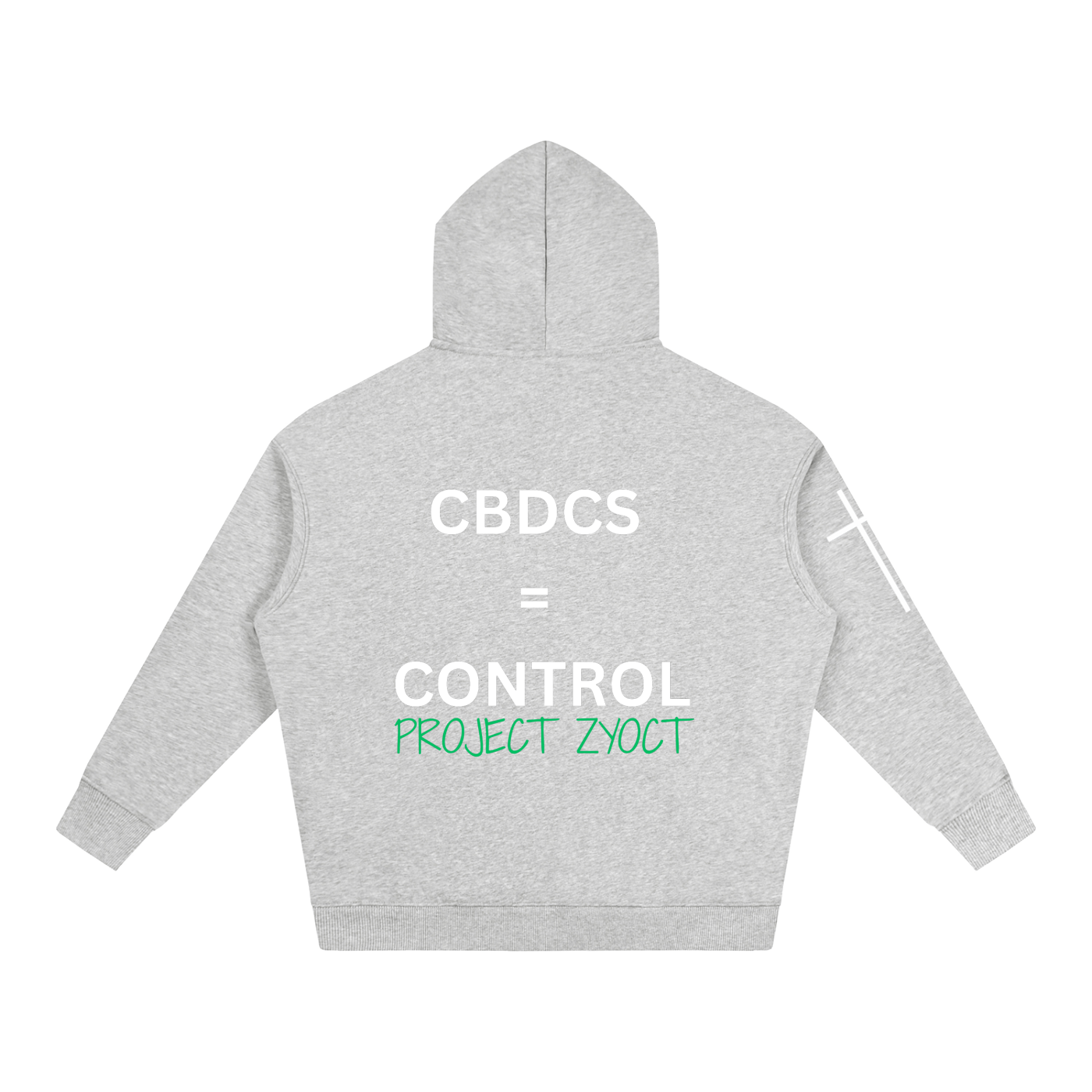 "CBDCs = Control" Oversize Hoodie