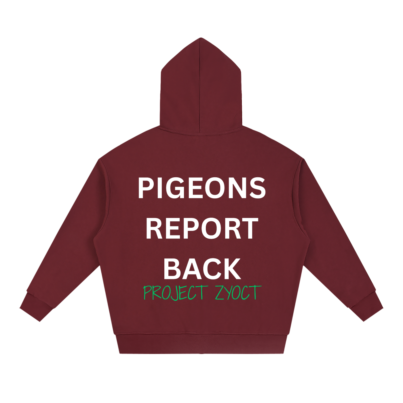 "Pigeons Report Back" Full Zip Hoodie