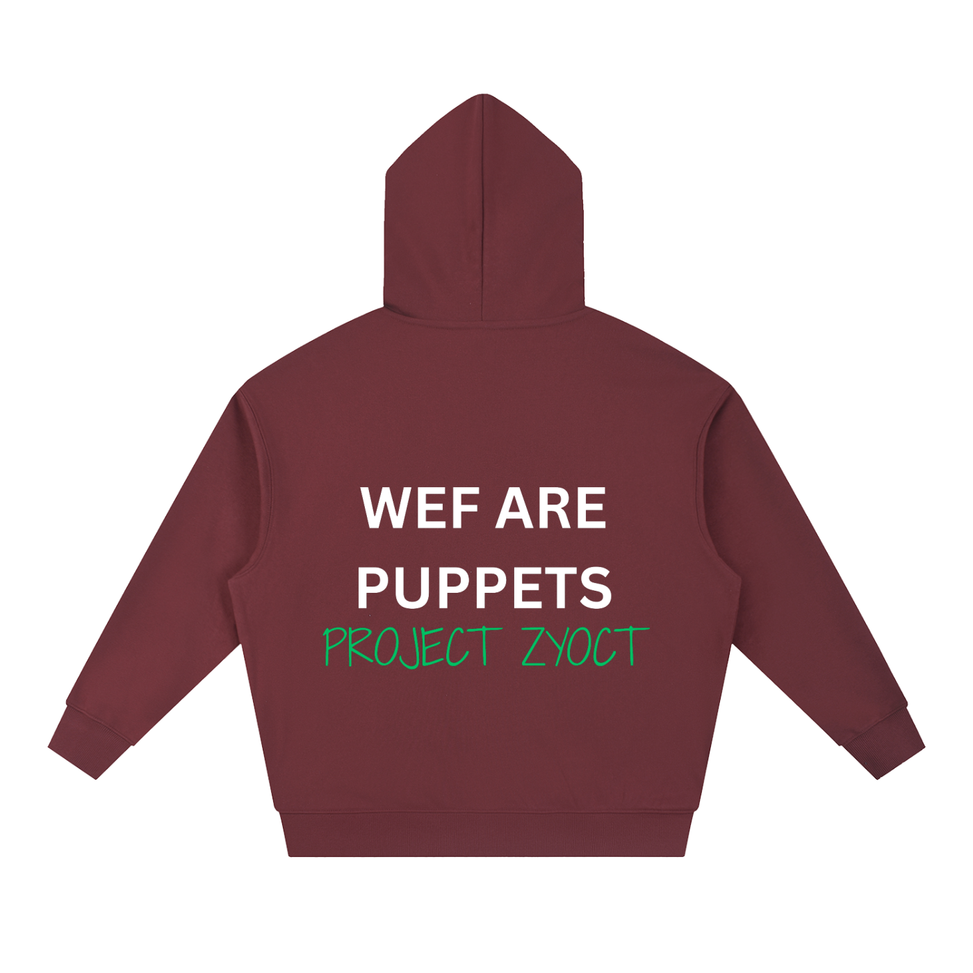 "WEF Are Puppets" Heavyweight Hoodie