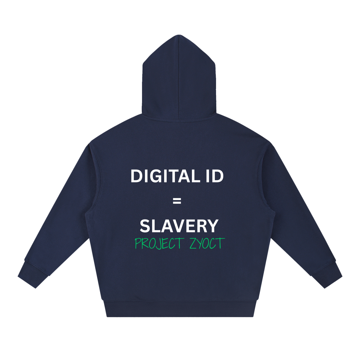 "Digital ID = Slavery" Heavyweight Hoodie