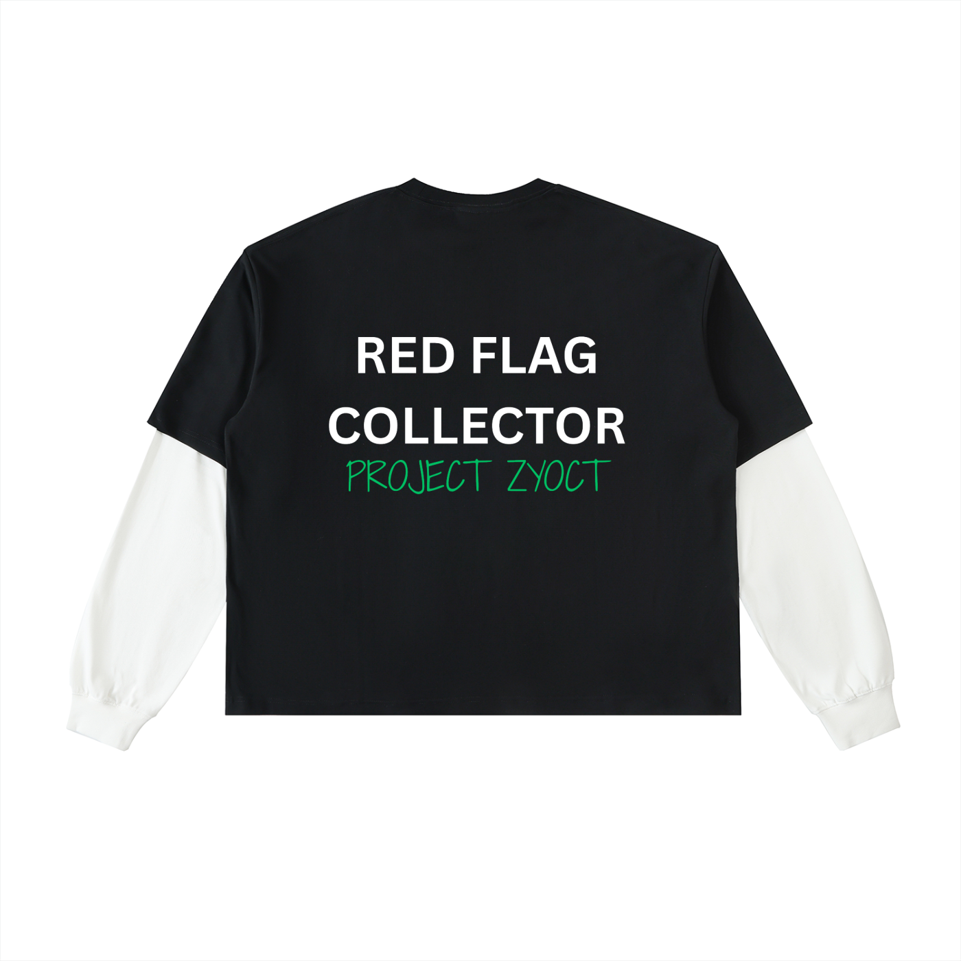 "Red Flag Collector" Layered Shirt