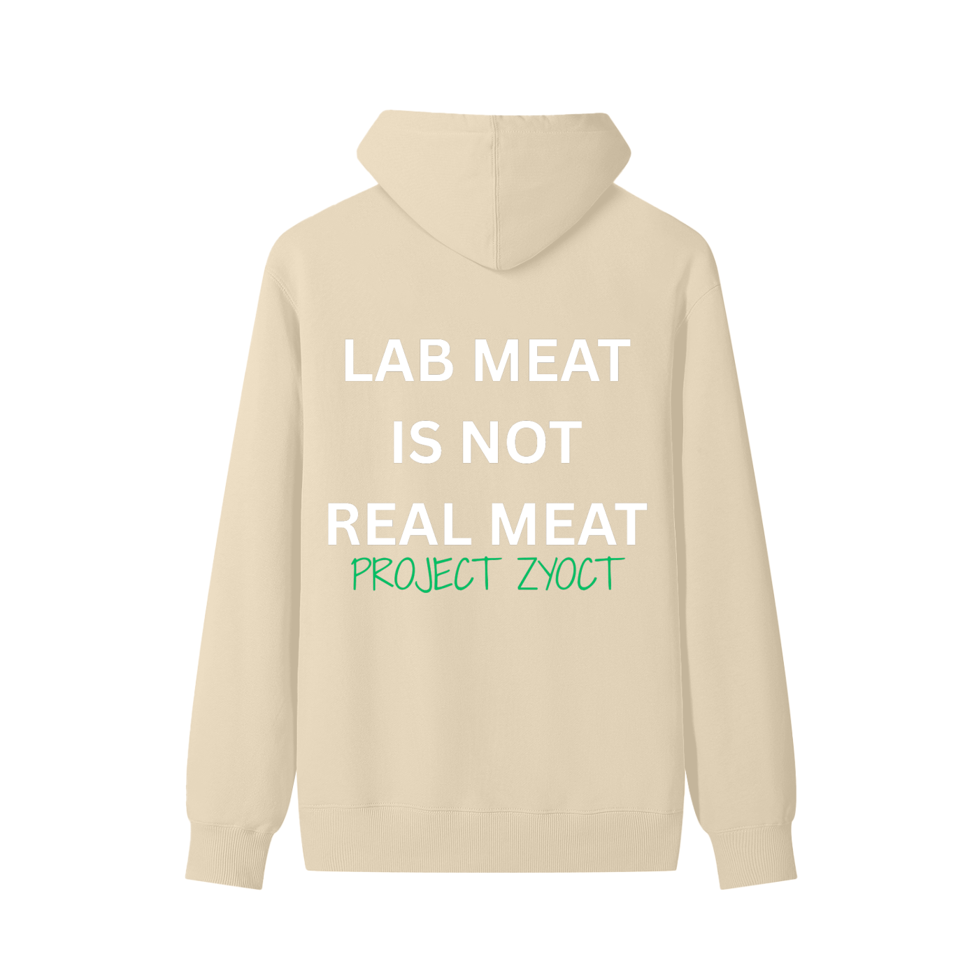 "Lab Meat is Not Real Meat" Classic Cotton Hoodie
