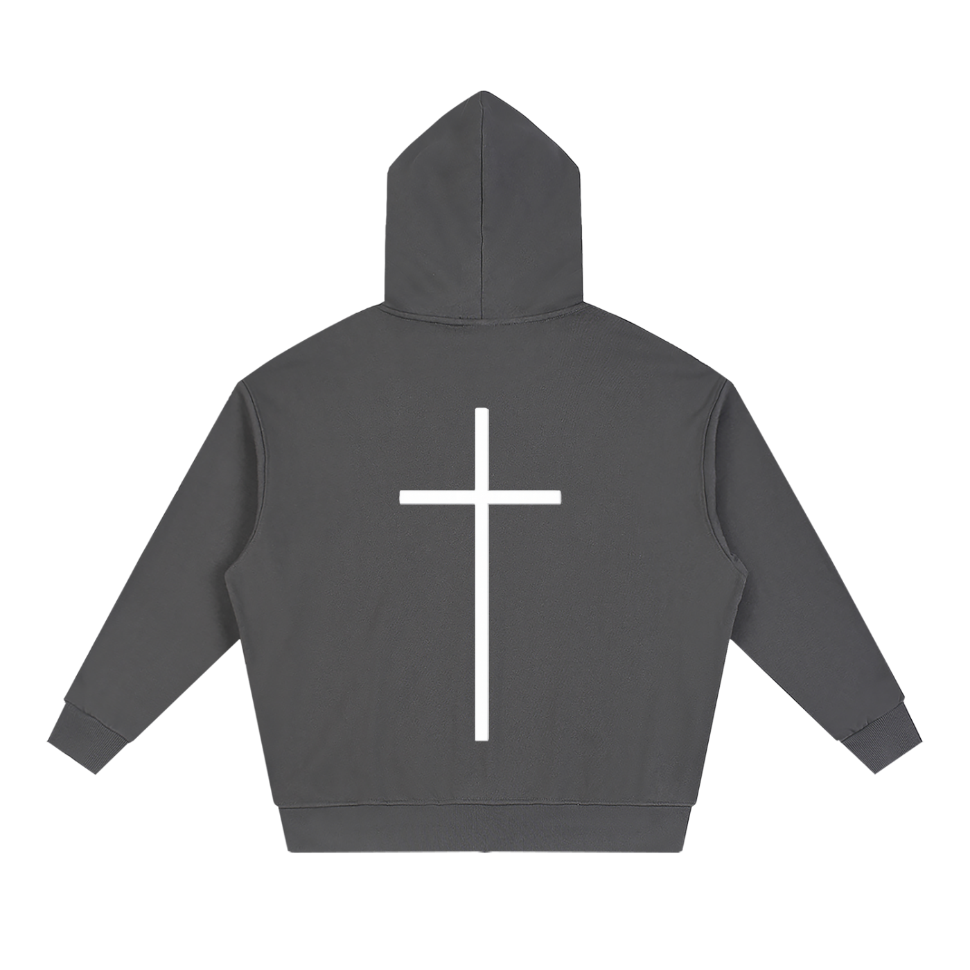 Simple Cross Full Zip Hoodie