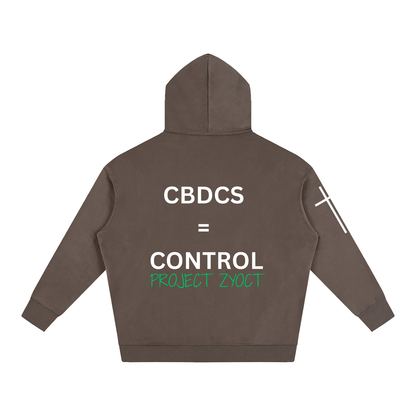 "CBDCs = Control" Oversize Hoodie