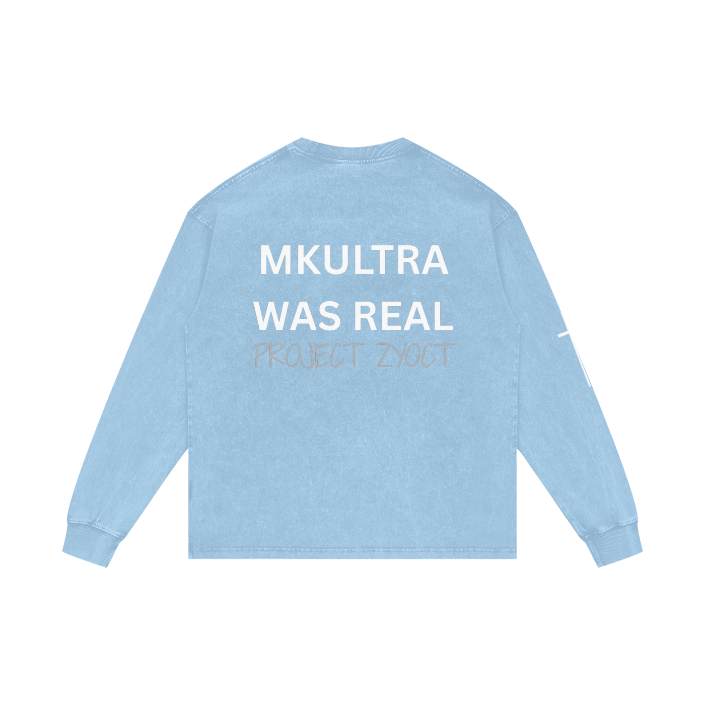 "MKUltra Was Real" Acid Wash Long Sleeve