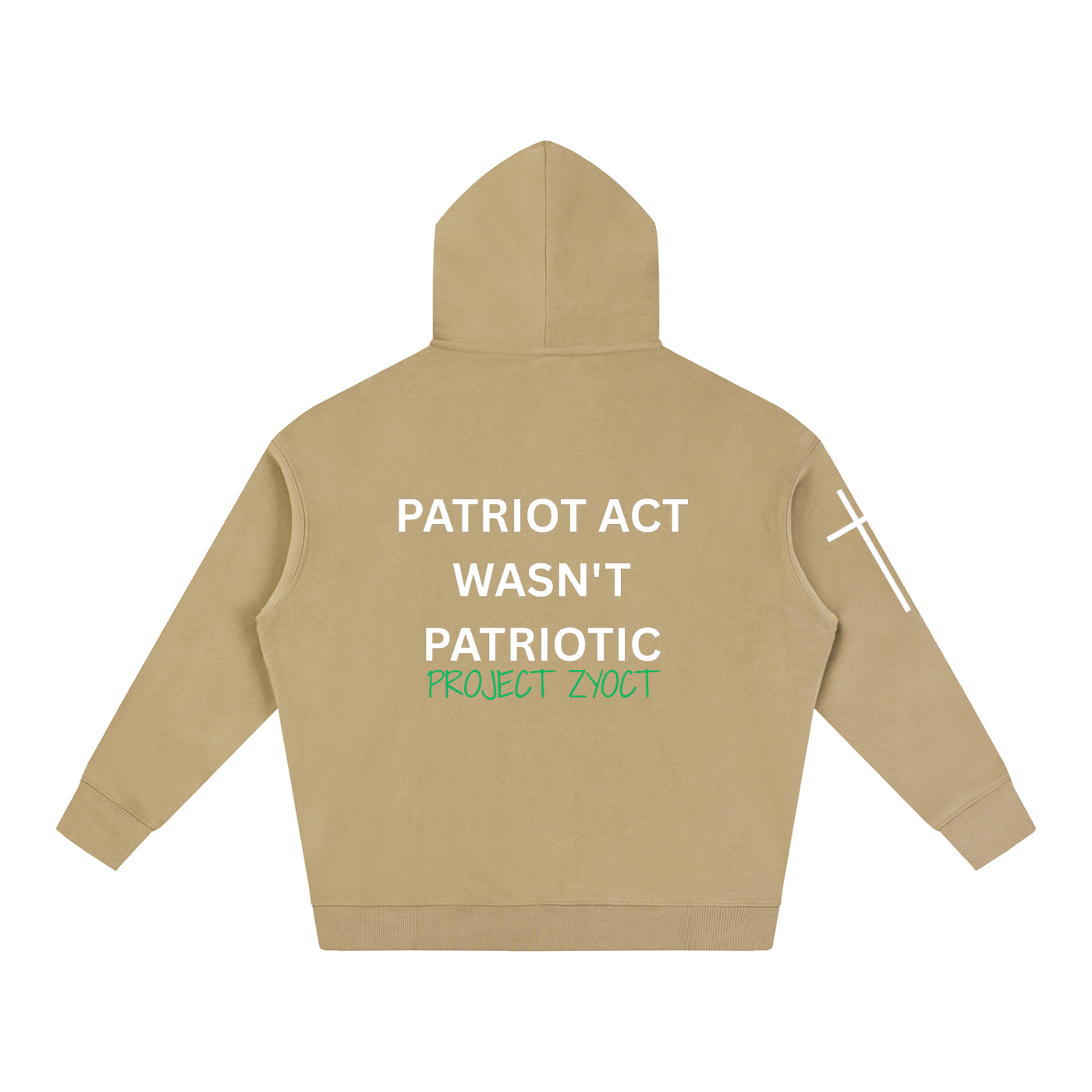 "Patriot Act Wasn't Patriotic" Oversize Hoodie
