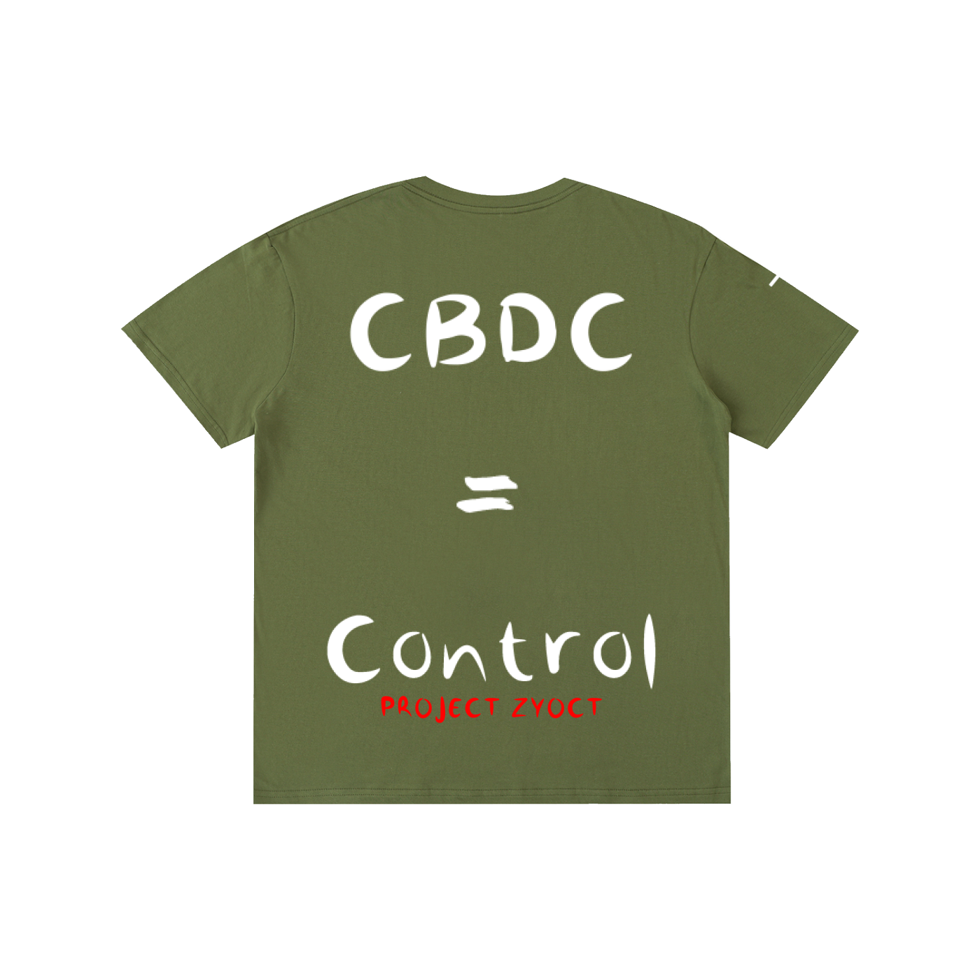 "CBDCs = Control" Cotton T-Shirt