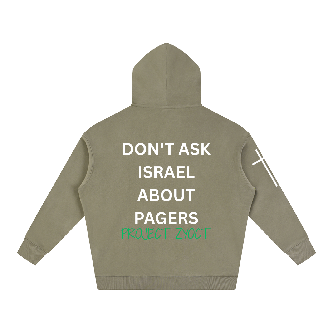"Don't Ask Israel About Pagers" Oversize Hoodie