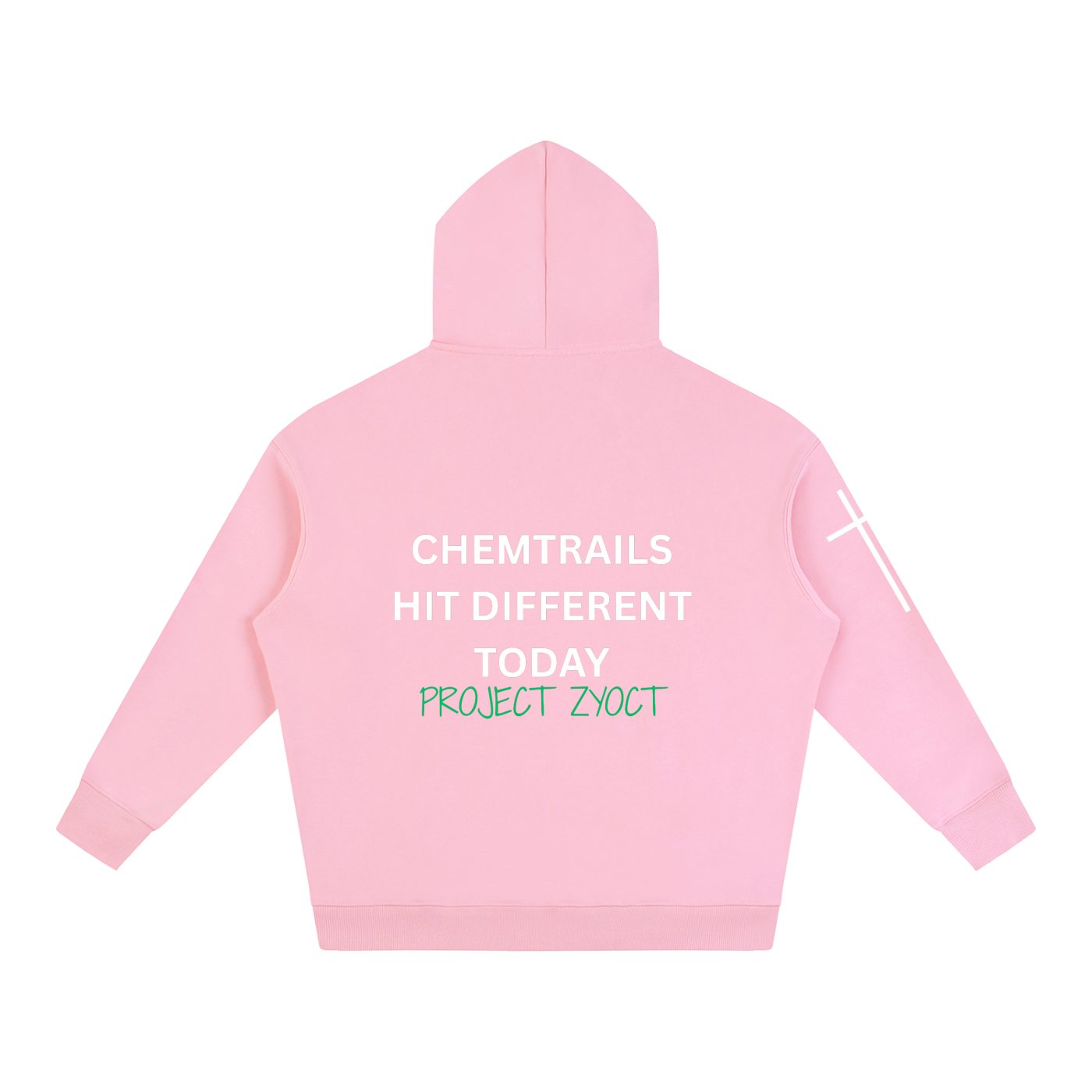 "Chemtrails Hit Different Today" Oversize Hoodie