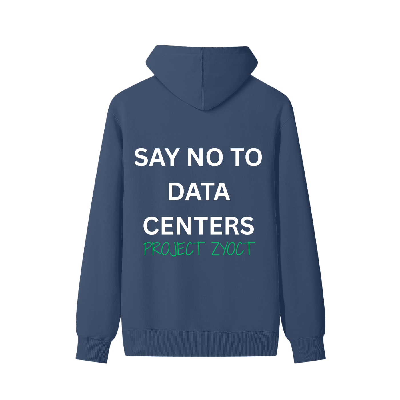 "Say No to Data Centers" Classic Cotton Hoodie